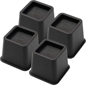 Bed Risers 3 Inch, Heavy Duty Square Furniture Fra...