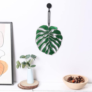 Tuitessine Monstera Suncatcher Stained Glass Leaf...