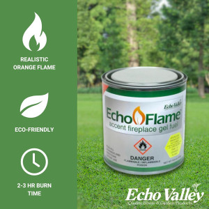 Echo Valley EchoFlame Gel-Fuel for Indoor/Outdoor...