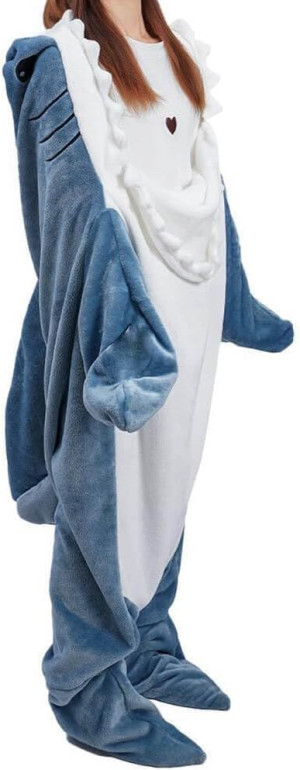 Shark Blanket Hoodie Adult, Wearable Shark Blanket...