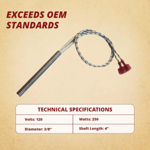 US Stove Co 250W Igniter, Pellet Stove Part King &...