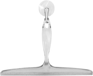 iDesign Plastic Bath Squeegee for Glass with Sucti...