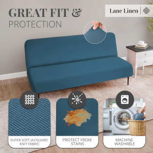 LANE LINEN Armless Futon Cover - Easy to Install S...