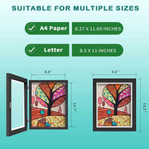 Kids Art Frames, 8.5x11 or A4 Front Opening Kids A...