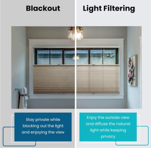 BlindsAvenue Cordless Top Down Bottom Up Cellular...