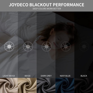Joydeco Blackout Curtains 84 Inch Length 2 Panels...