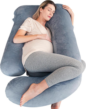Cute Castle Pregnancy Pillows, Soft U-Shape Matern...