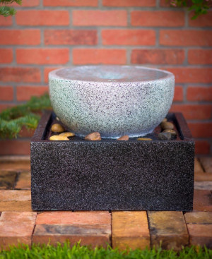 Tenaya Granite Vortex Fountain w/LED Lights: Styli...