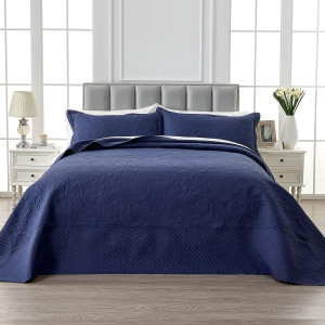 Qucover Oversized King Bedspreads, 3 Piece Soft Mi...