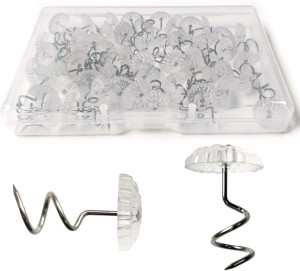 Twist Pins with Clear Heads, Ideas Bedskirt Pins f...