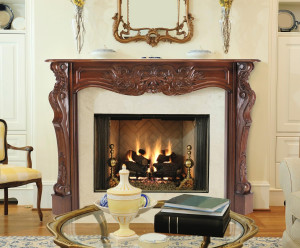 Pearl Mantels 134-48-30 Deauville Fireplace Mantel...