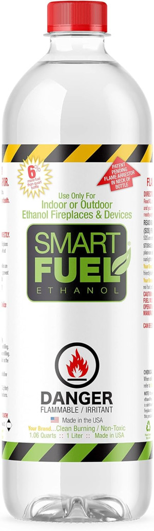 6 Liter Pack- Indoor/Outdoor Fireplace Fuel- Ultra...
