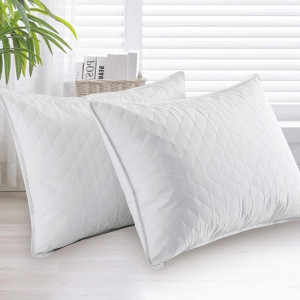 puredown® Goose Down and Feather Pillows, White Ho...