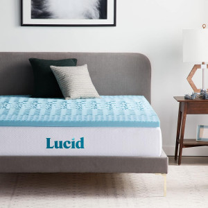 Lucid 2 Inch Mattress Topper Queen - Memory Foam M...