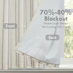 DriftAway Farmhouse Double Layer Linen Blackout Ti...