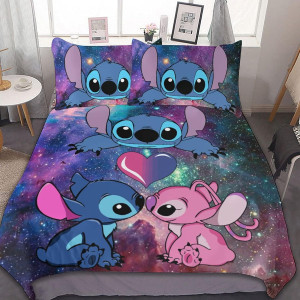 Cute Bed Cover Anime Cartoon Bedding Sets 3D Printed Lightweight Room Decor Sets, 1 Duvet Cover and 2 Pillow Kids Boys Girls (Queen) 90"×90"