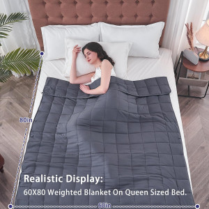 yescool Weighted Blanket for Adults (20 lbs, 60” x...