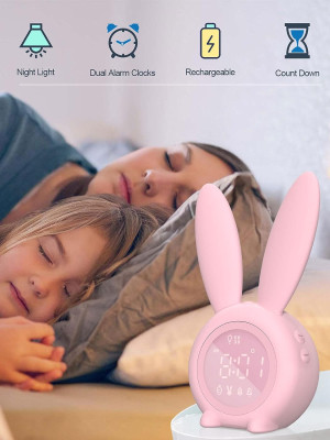 Kids Alarm Clock - Digital Wake Up Clock, Dimmable...