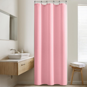 MIULEE Stall Waffle Weave Fabric Stand Up Shower B...