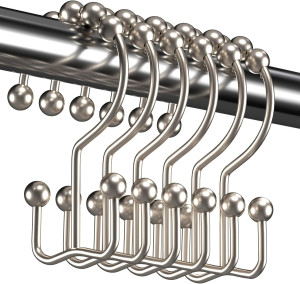 Titanker Shower Curtain Hooks Rings, Rust Resistan...