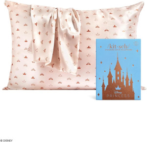 Disney x Kitsch Satin Pillowcase for Hair - Softer...