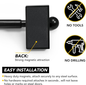Deconovo Magnetic Curtain Rods for Doors & Windows...