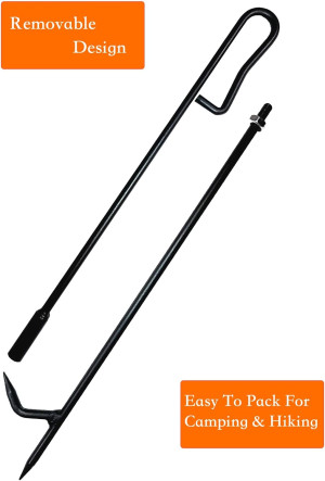 Fire Poker for Fire Pit. Fireplace Poker with Upgr...