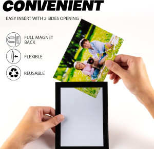 Magnetic Picture Frames with Black Border(4"X6",10...