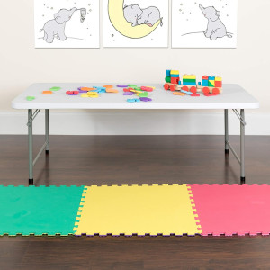 Flash Furniture Paige 4.93-Foot Kid's Granite Whit...