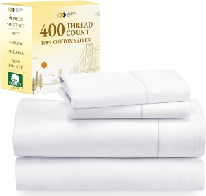 California Design Den 400 Thread Count 100% Cotton...