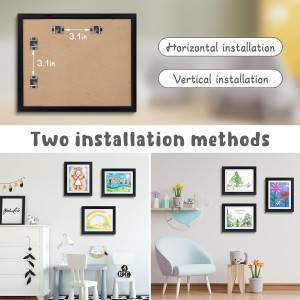Golden State Art 10x12.5 Kids Art Frames Front-Ope...