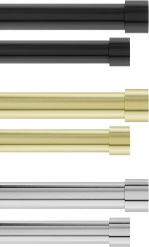 Umbra Cappa Double Curtain Rod, Includes 2 Matchin...