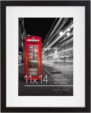 Americanflat 11x14 Picture Frame with Shatter-Resi...