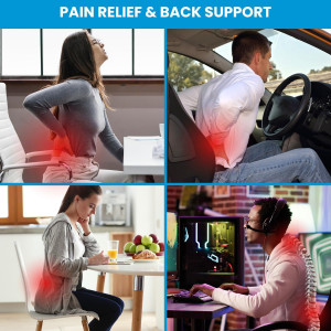 QUTOOL Lumbar Support Pillow for Office Chair Back...