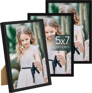 upsimples 5x7 Picture Frame Set of 3, Made of High...
