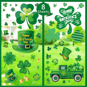 St. Patrick's Day Window Cling Decorations for Gla...