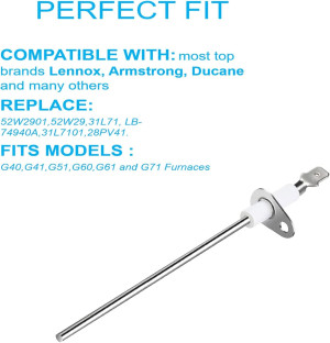 52W29 Flame Sensor for Lennox,Ducane,Armstrong Fur...