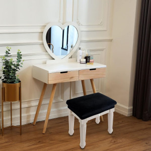 Vanity Stool Covers Set of 4, Super Soft Velvet St...