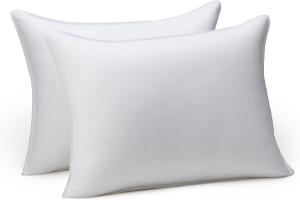 Amazon Basics Down Alternative Pillows for Stomach...