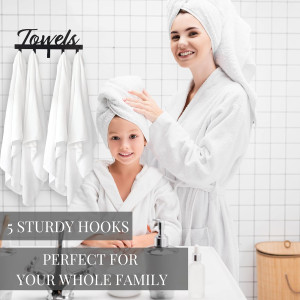 Aesthetic Bathroom Towel Rack for Wall Mount – Spa...