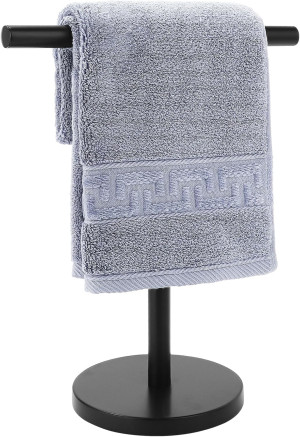 T-Shape Bath Hand Towel Holder Stand, Stainless St...