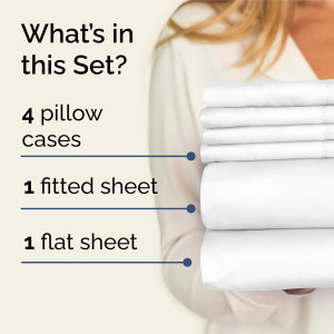 King 6 Piece Sheet Set - Breathable & Cooling Shee...