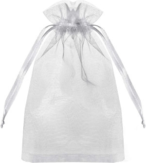 100PCS Sheer Organza Bags, White Wedding Favor Bag...