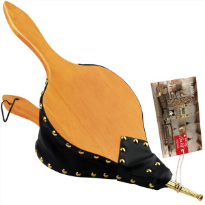 TJ.MOREE Fireplace Bellows Indoor 19"x 8" Large Wo...