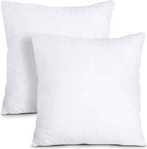 Utopia Bedding Throw Pillows Insert (Pack of 2, Wh...