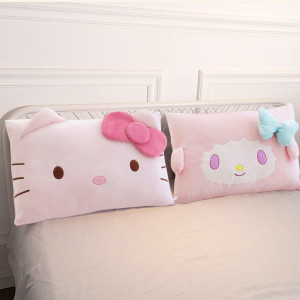 Cartoon Cute Pillowcase Anime Double Sided Plush P...