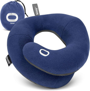 BCOZZY Travel Neck Pillow for Airplane – Patented...