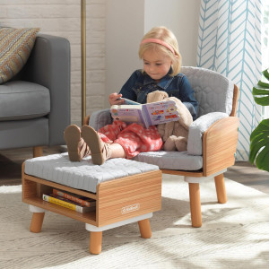 KidKraft Mid-Century Kid™ Upholstered Reading Chai...