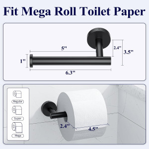 Kitsure Toilet Paper Holder Wall Mount - Sturdy Ro...