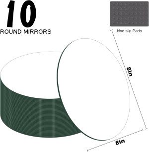 Round Acrylic Mirrors for Centerpieces 10 PCS Circ...